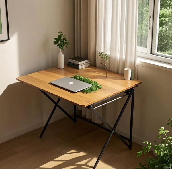 "Time and Greenery" Foldable Eco-Office Desk – Infuse Your Work and Life with a Breath of Nature
