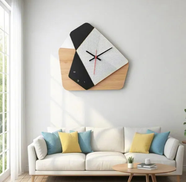"TimeSpace Impression" Modern Art Wall Clock - An Artistic Creation Beyond Time